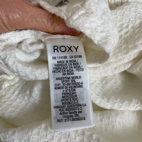 Roxy “Silver Light” strappy White Sleeveless Dress Small - Picture 10 of 13